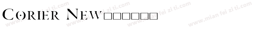 Corier New字体转换